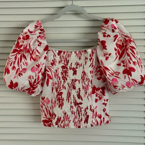 Banana Republic Puff Sleeve Top - Picture 2 of 7